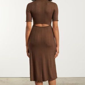 Everlane Open Back Rib Dress